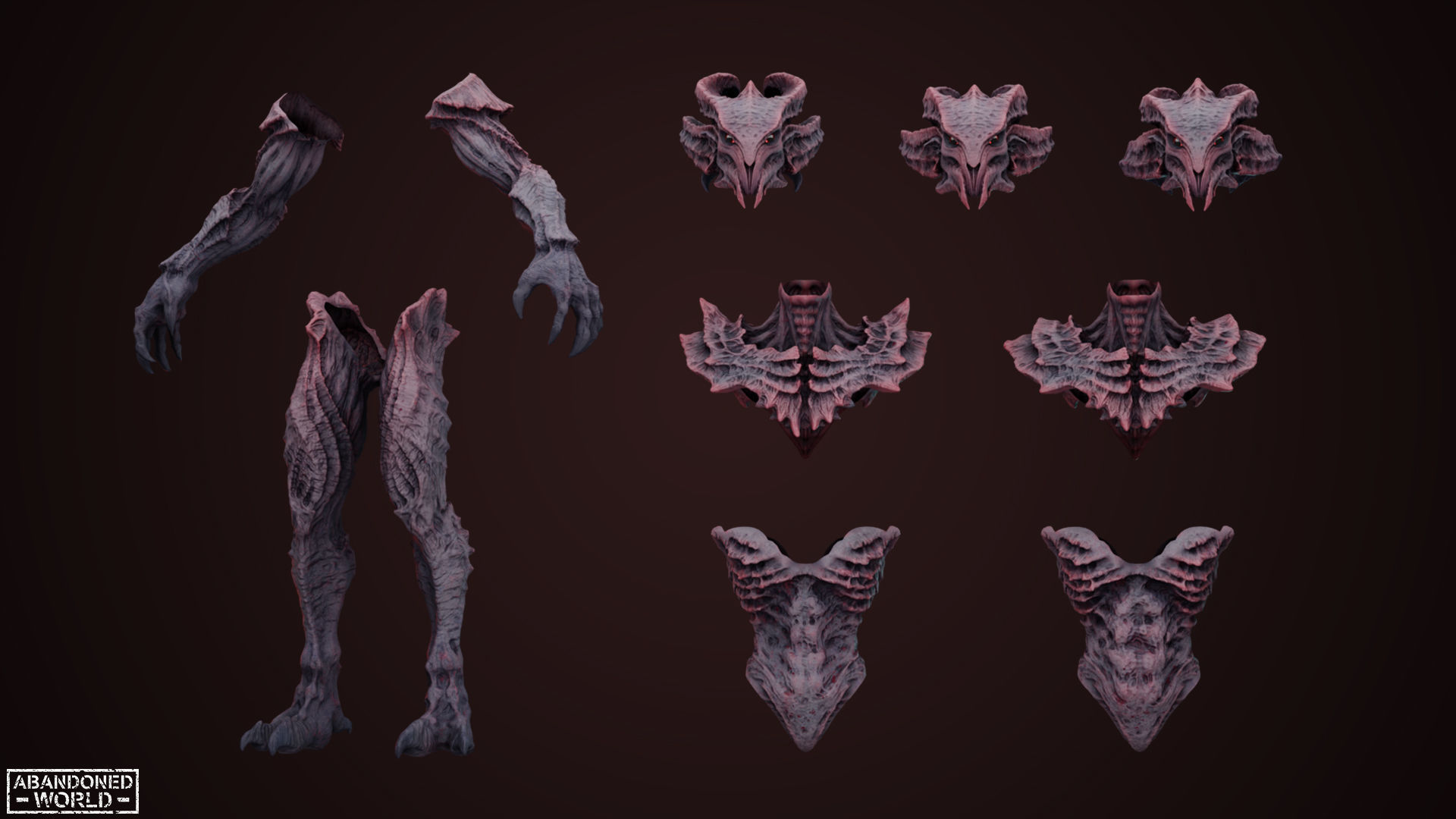 Alien Low-poly 3D model_11