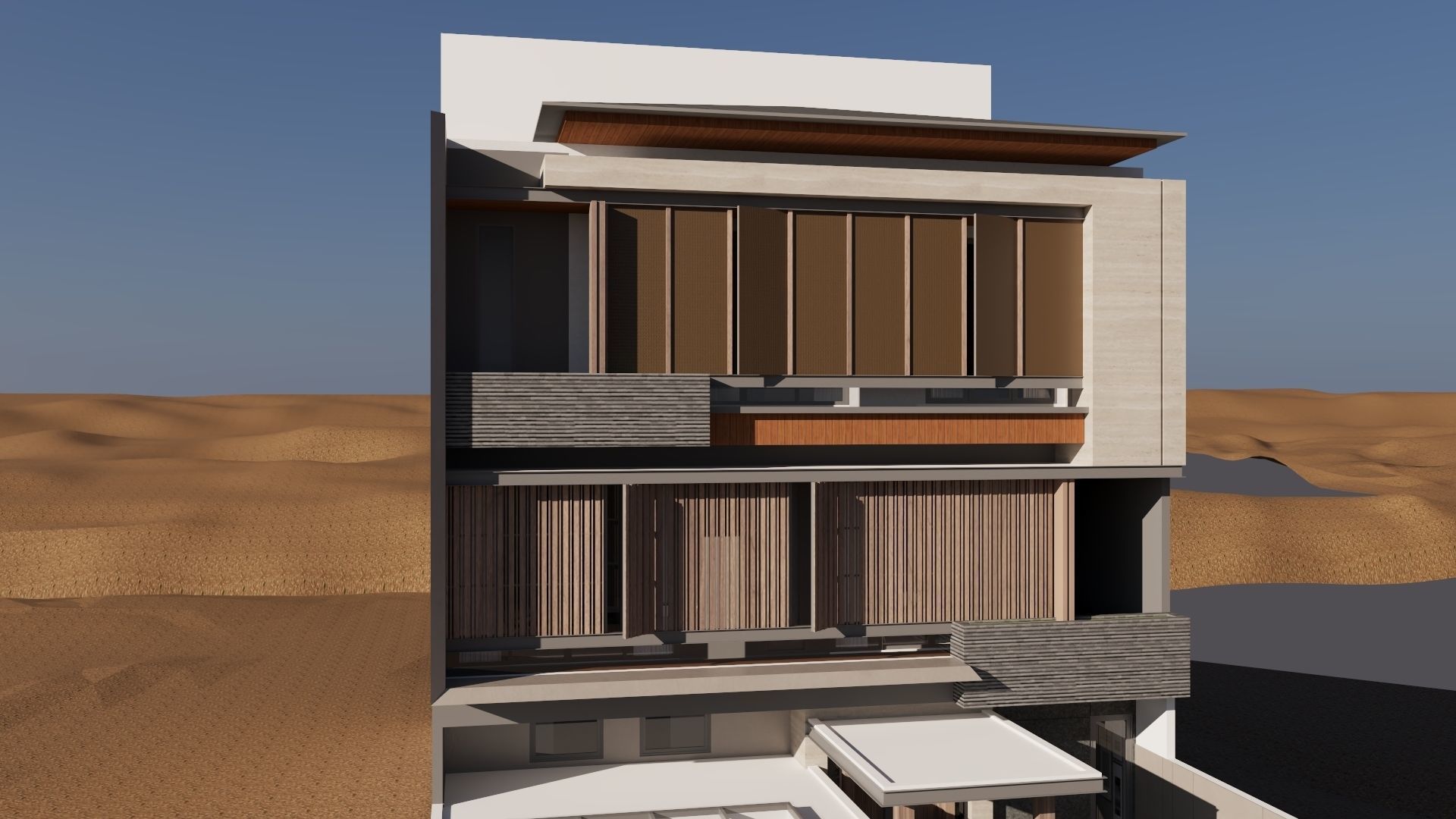 3D EXTERIOR MODERN 3D model_4