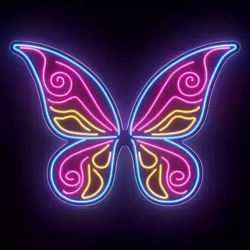 Butterfly Wings Neon Sign