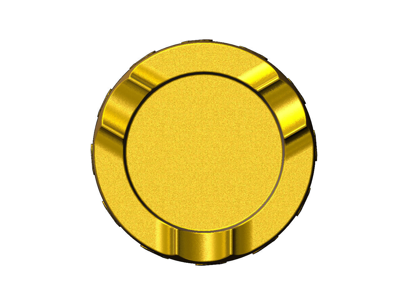 CC fashion brand pattern carved ashtray bowl  3D print model_3