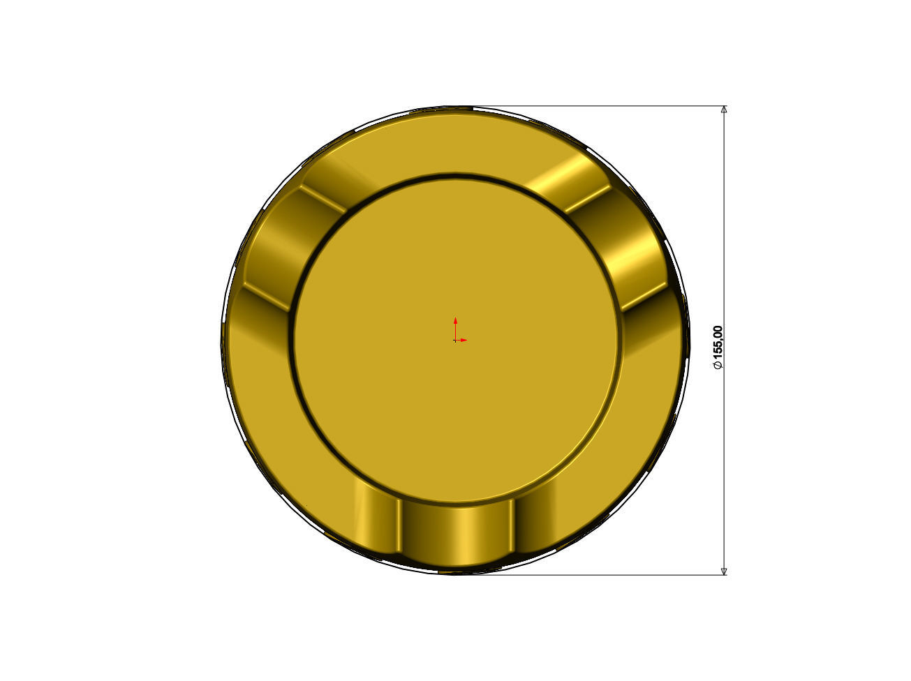 CC fashion brand pattern carved ashtray bowl  3D print model_7
