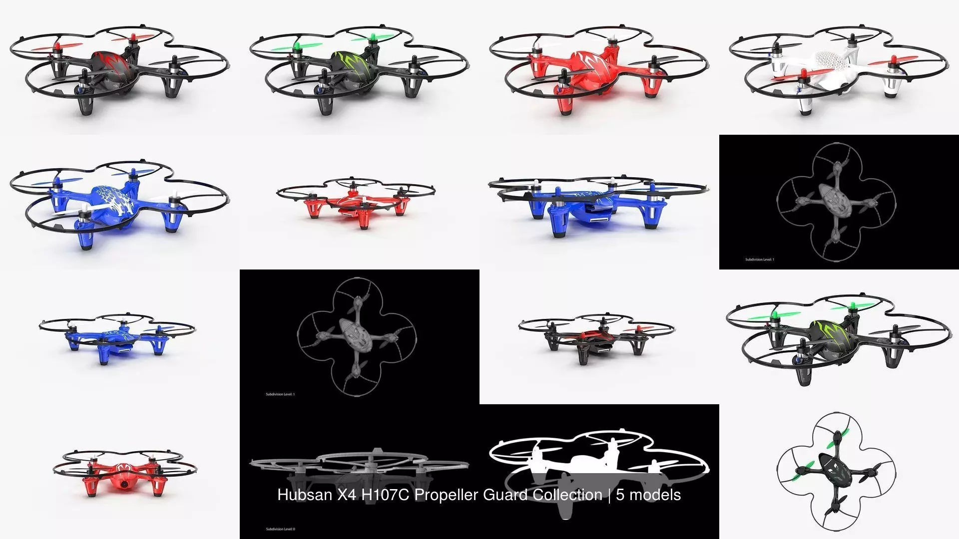 Hubsan X4 H107C Propeller Guard Collection _1