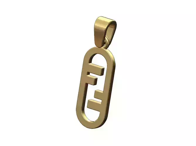 F fashion link pendant charm with bail