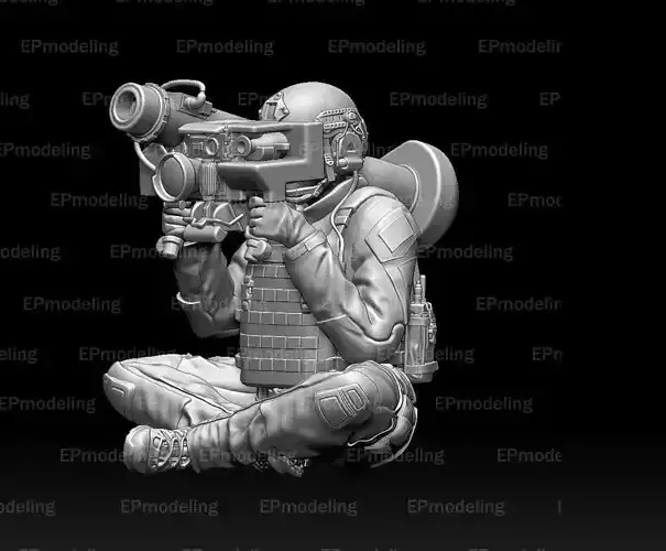 US RANGER SOLDIER 3D print model