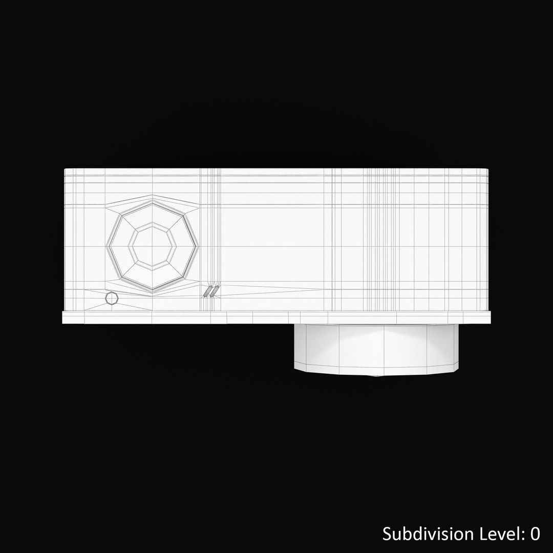 GoPro Hero 4 Silver OnOff Low-poly 3D model_28