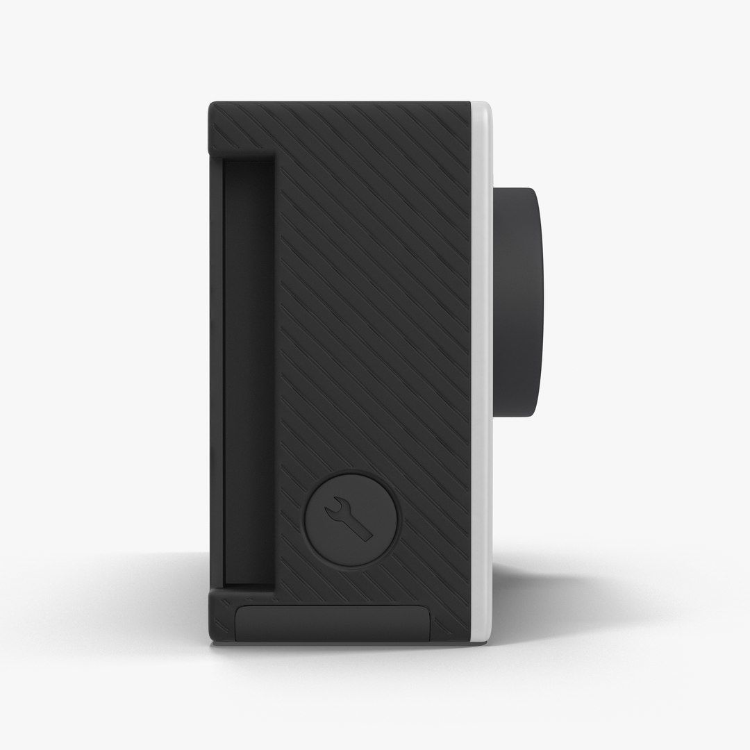 GoPro Hero 4 Silver OnOff Low-poly 3D model_4