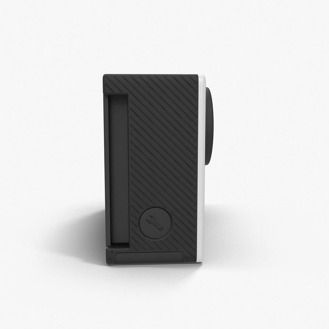 GoPro Hero 4 Silver OnOff Low-poly 3D model_19