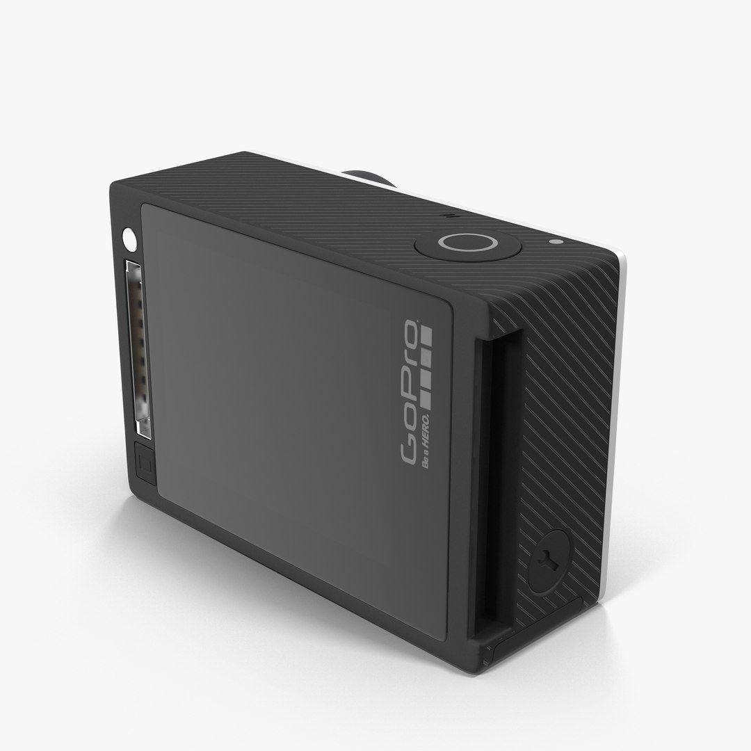 GoPro Hero 4 Silver OnOff Low-poly 3D model_15