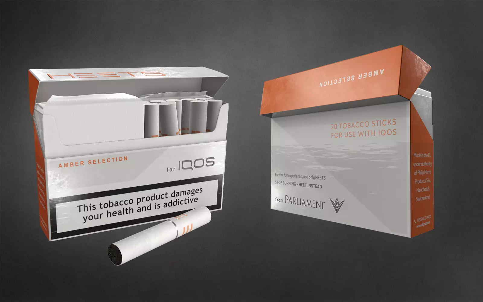 Packet of IQOS heets Low-poly 3D model_0