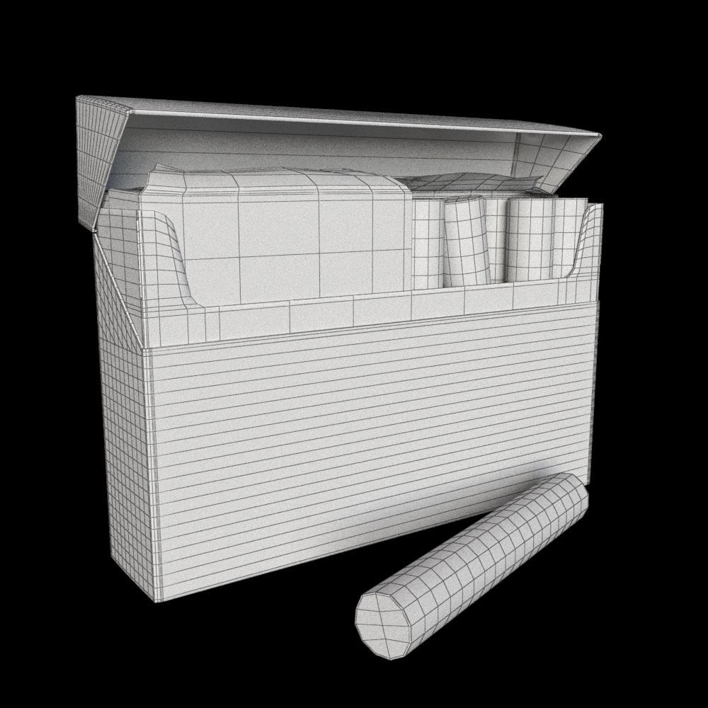 Packet of IQOS heets Low-poly 3D model_4
