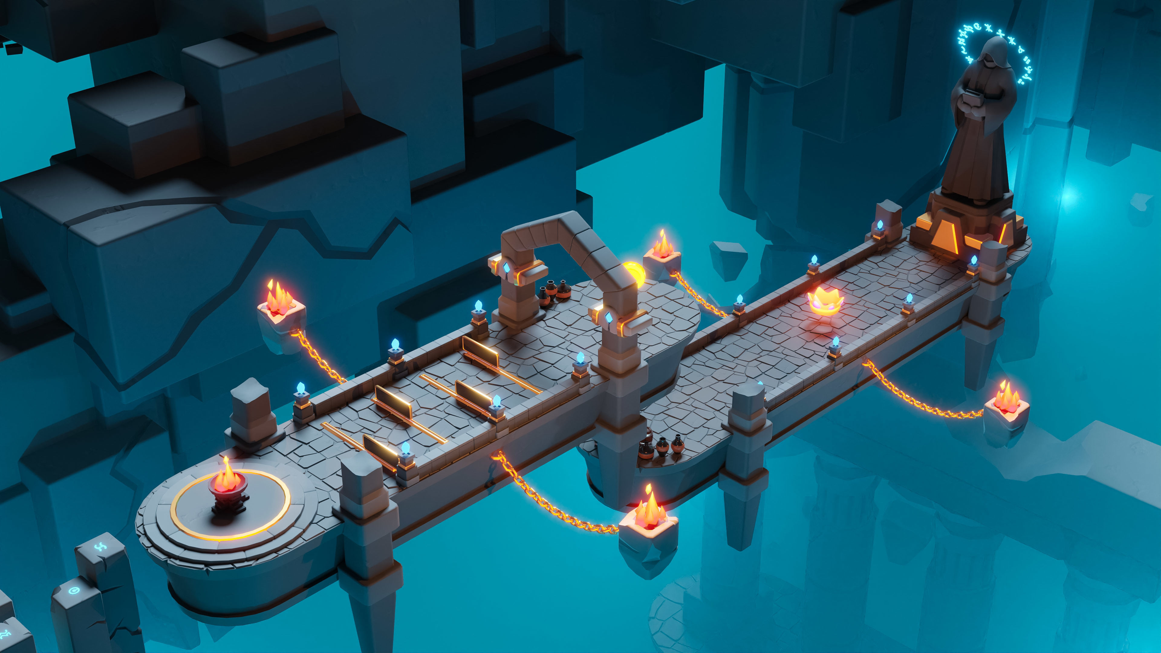 Platformer 8 Underworld Low-poly 3D model_21