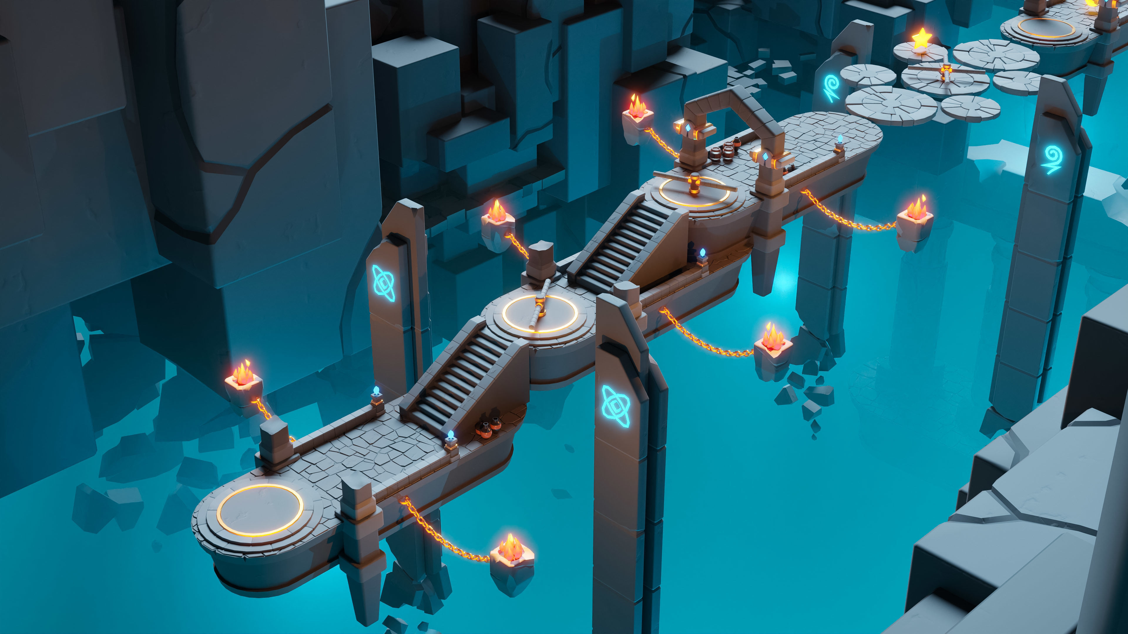 Platformer 8 Underworld Low-poly 3D model_18