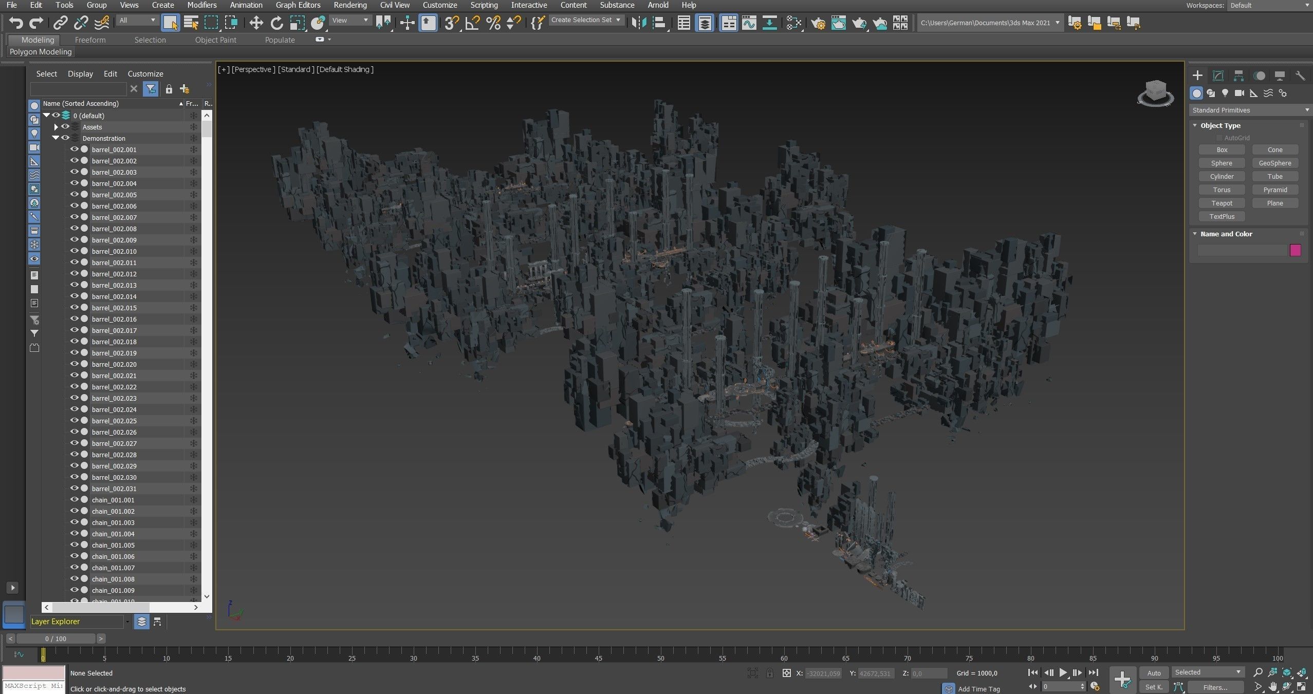 Platformer 8 Underworld Low-poly 3D model_44