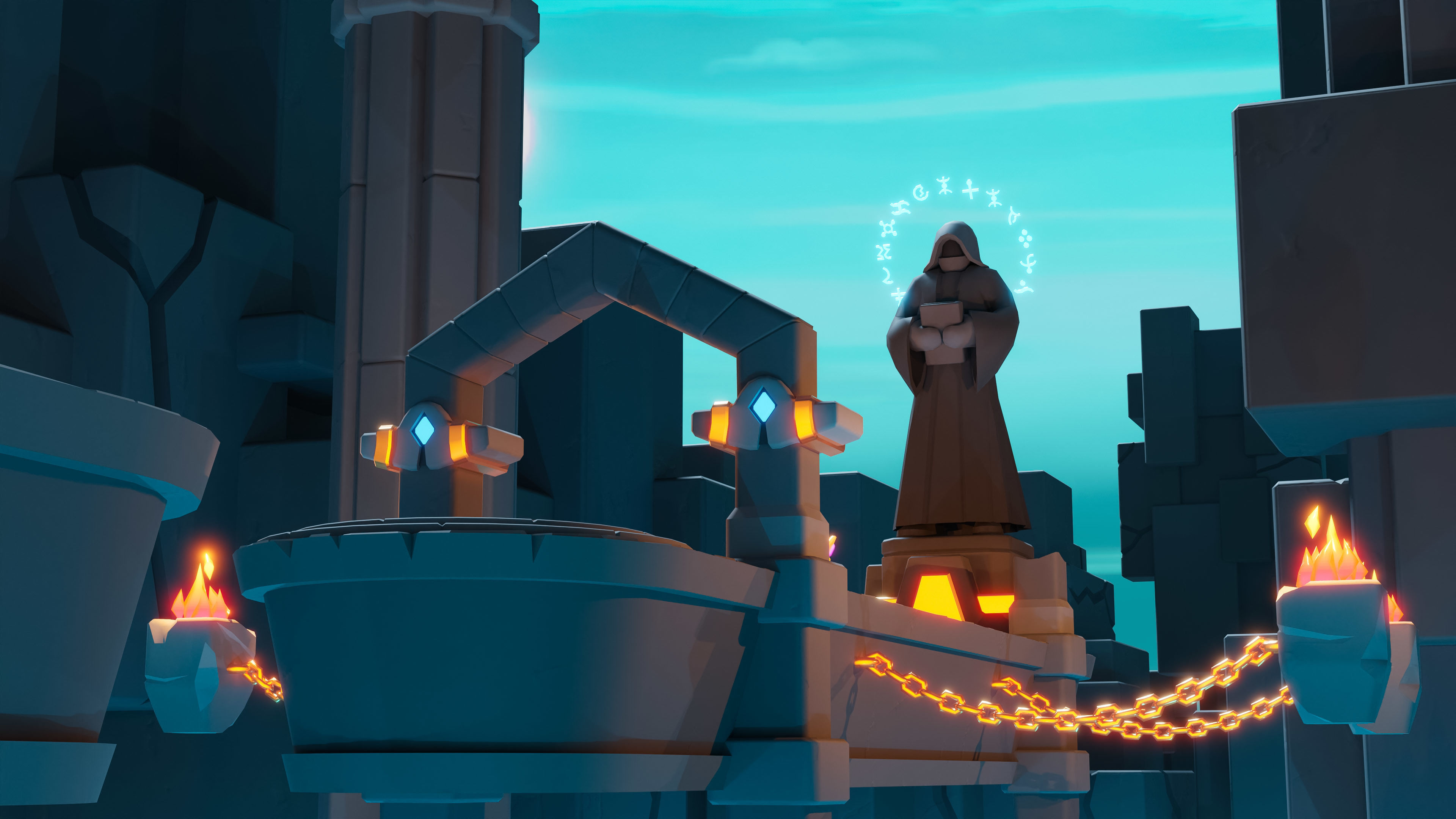 Platformer 8 Underworld Low-poly 3D model_26