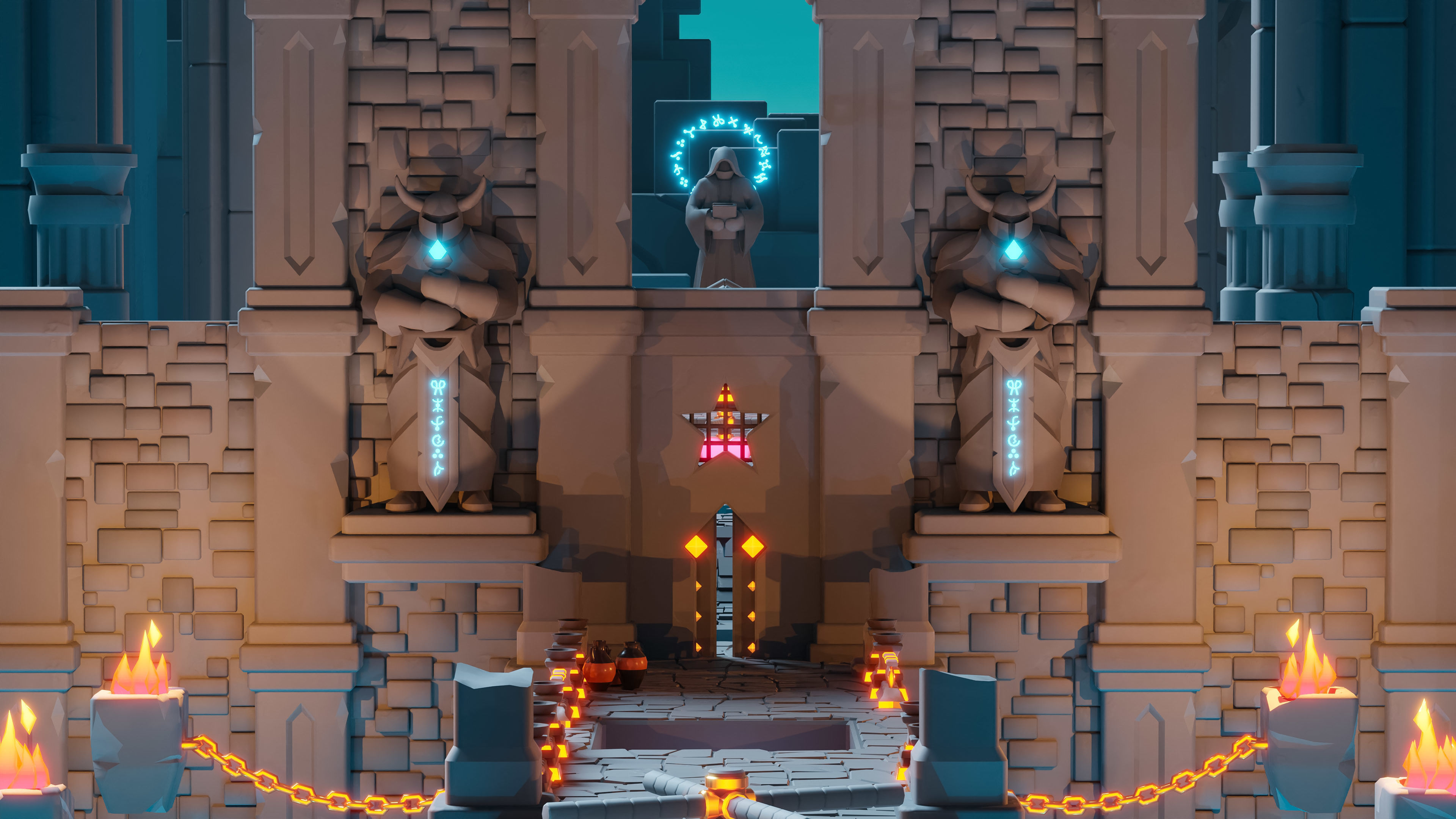 Platformer 8 Underworld Low-poly 3D model_31