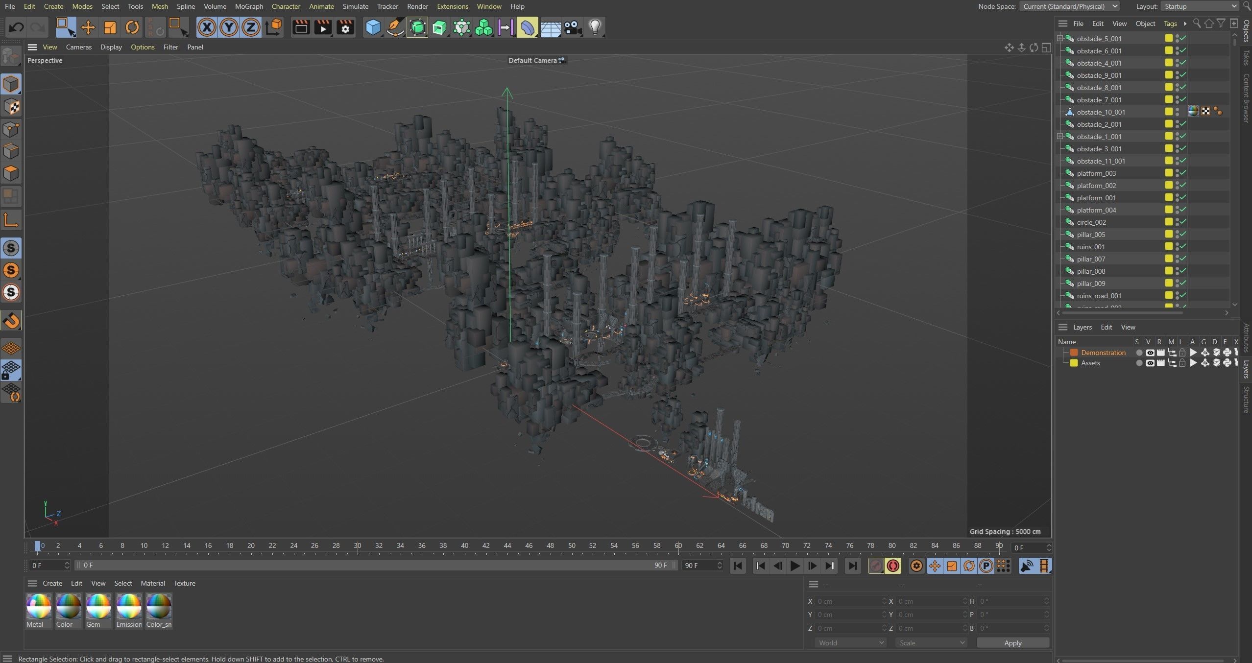 Platformer 8 Underworld Low-poly 3D model_43