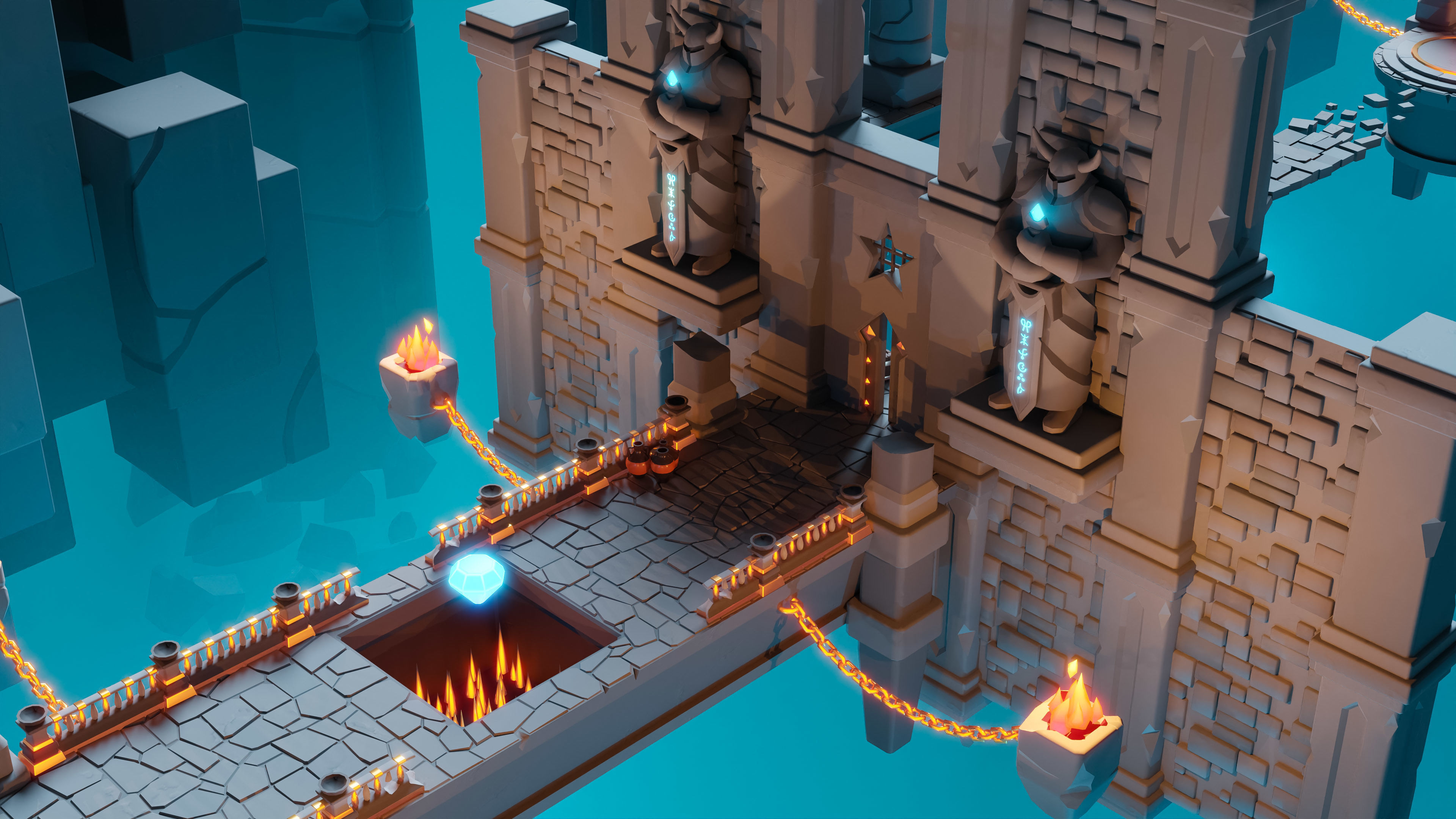 Platformer 8 Underworld Low-poly 3D model_8