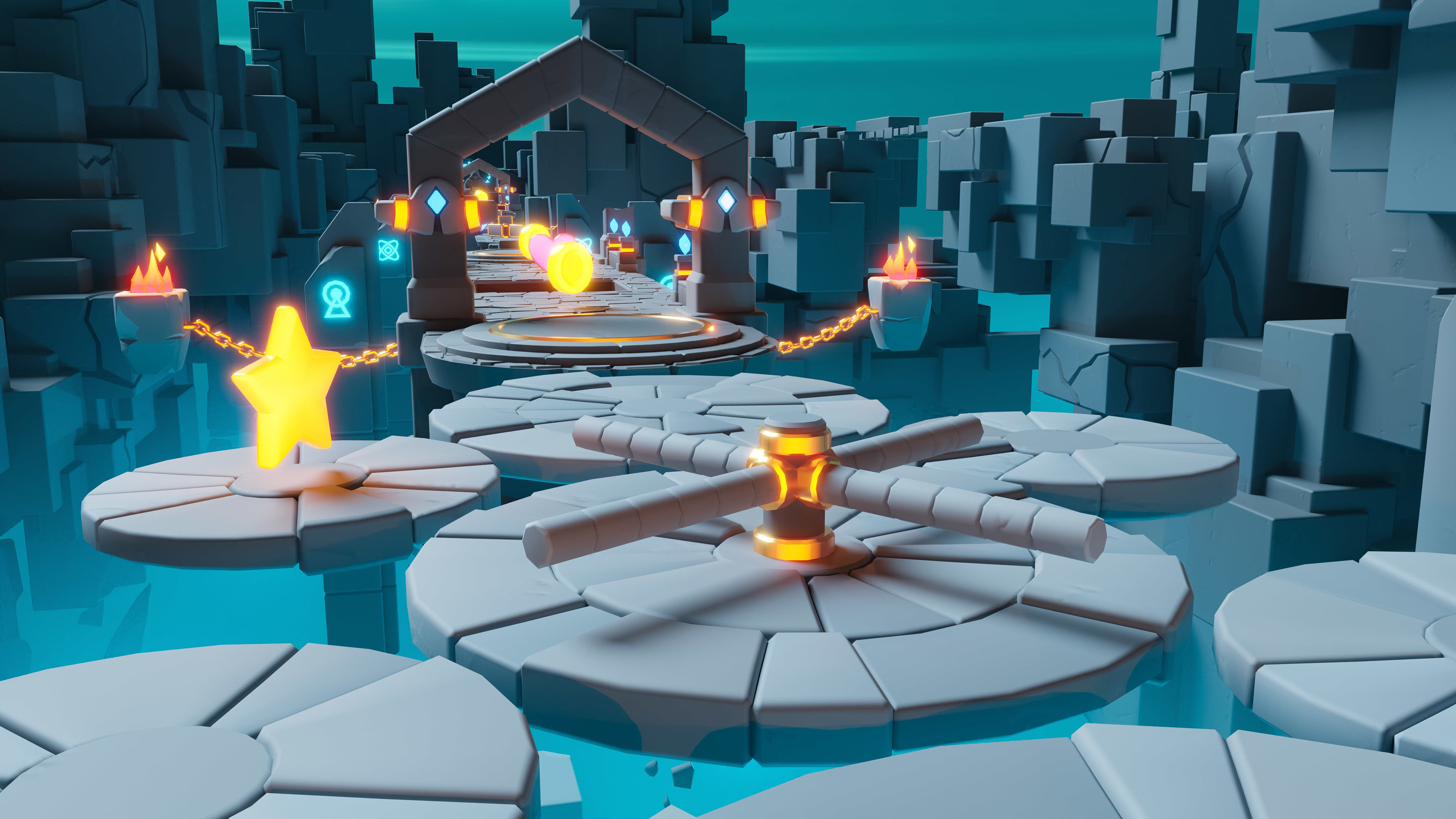 Platformer 8 Underworld Low-poly 3D model_33