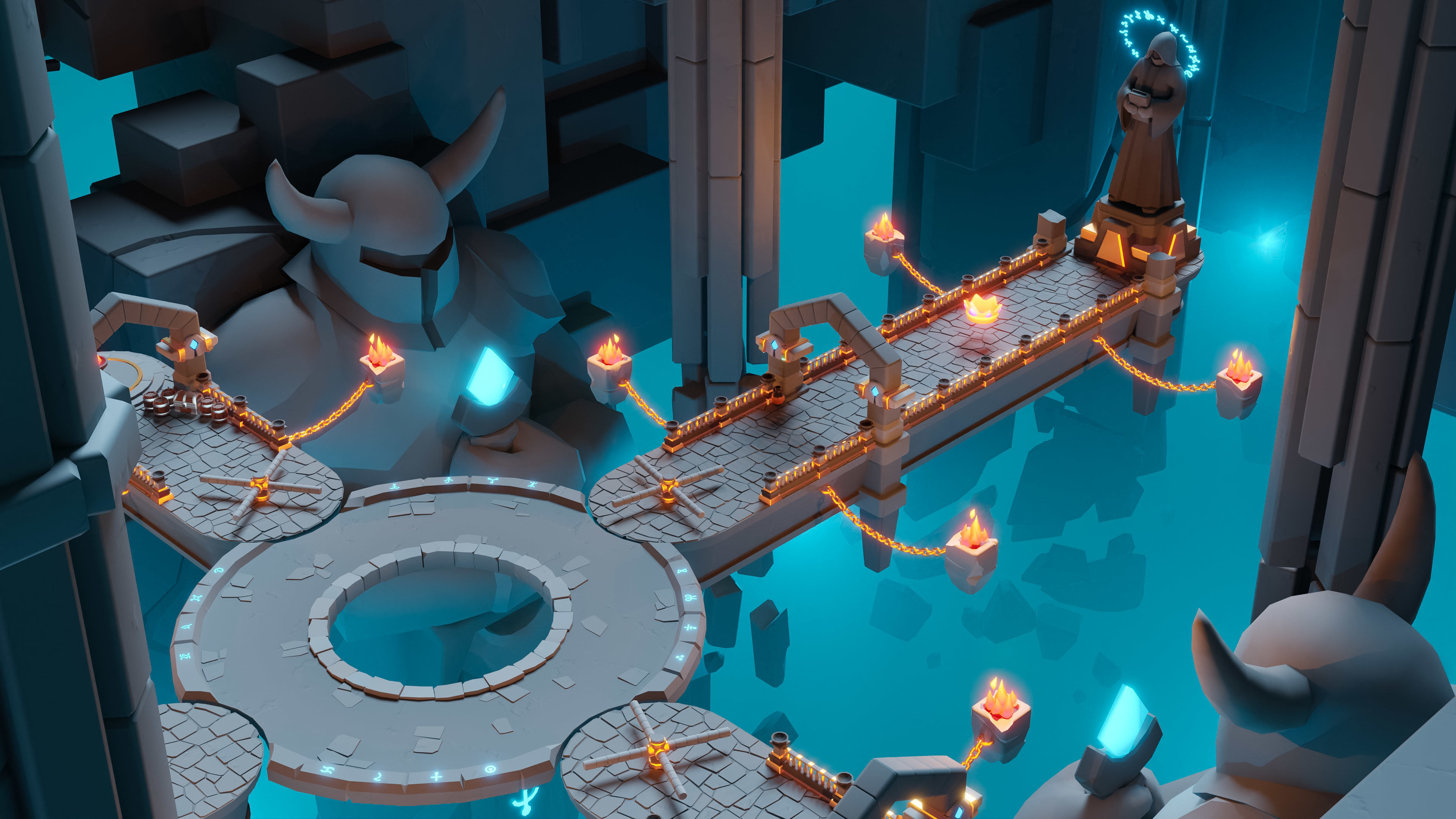 Platformer 8 Underworld Low-poly 3D model_17