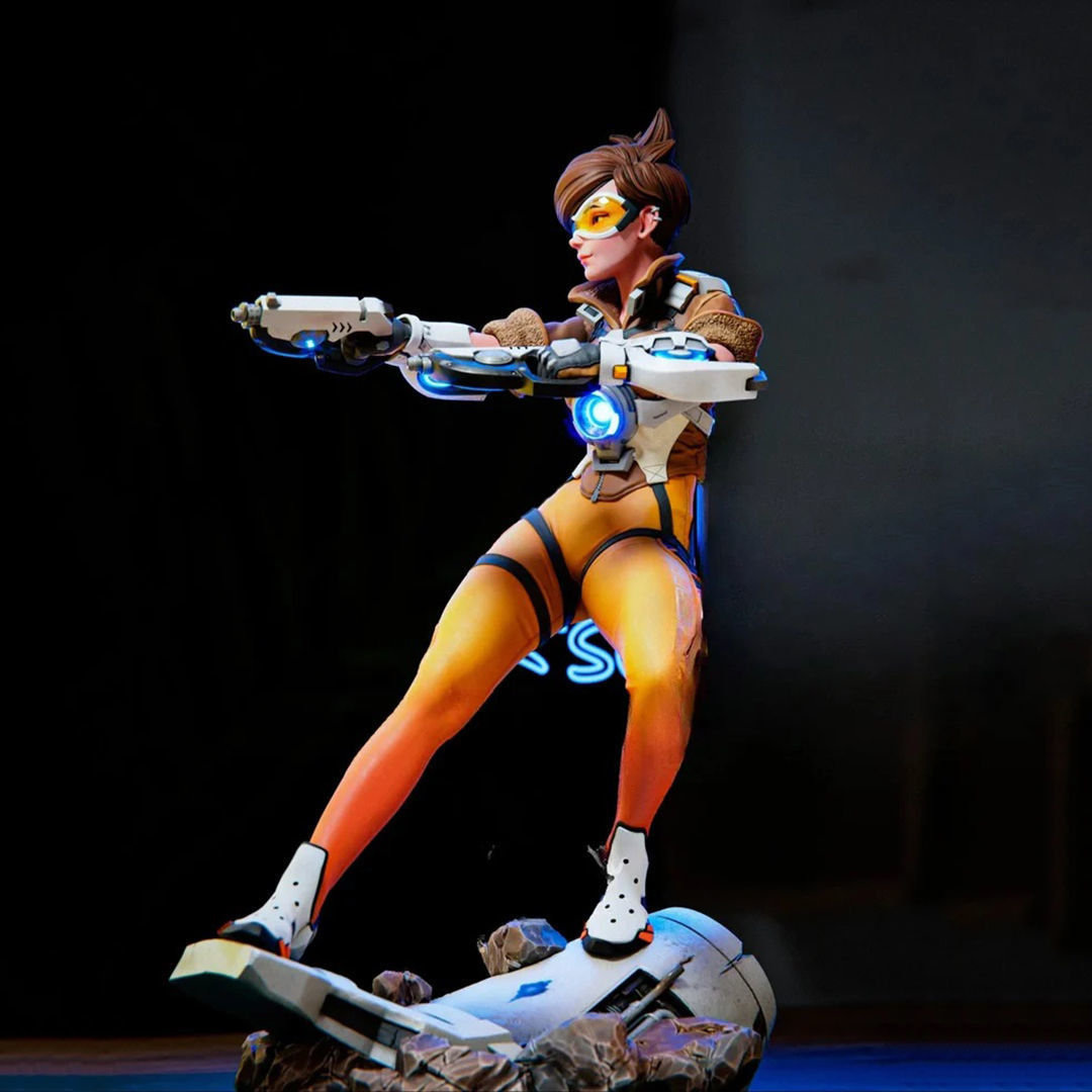 Tracer Overwatch 3D Figures Ready to Print 3D print model_3