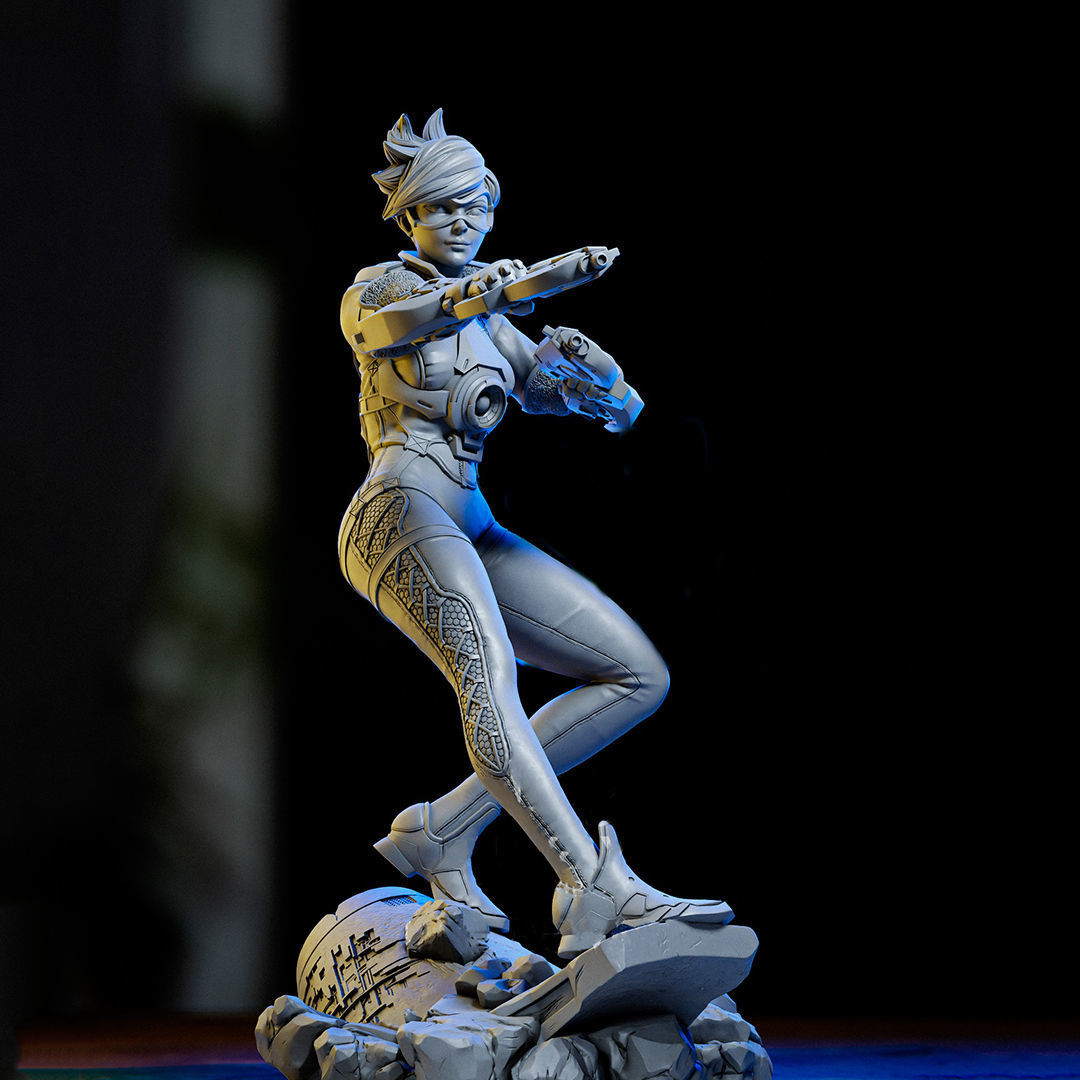 Tracer Overwatch 3D Figures Ready to Print 3D print model_6