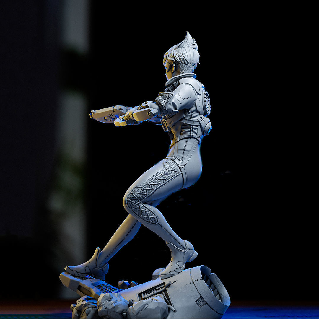 Tracer Overwatch 3D Figures Ready to Print 3D print model_7