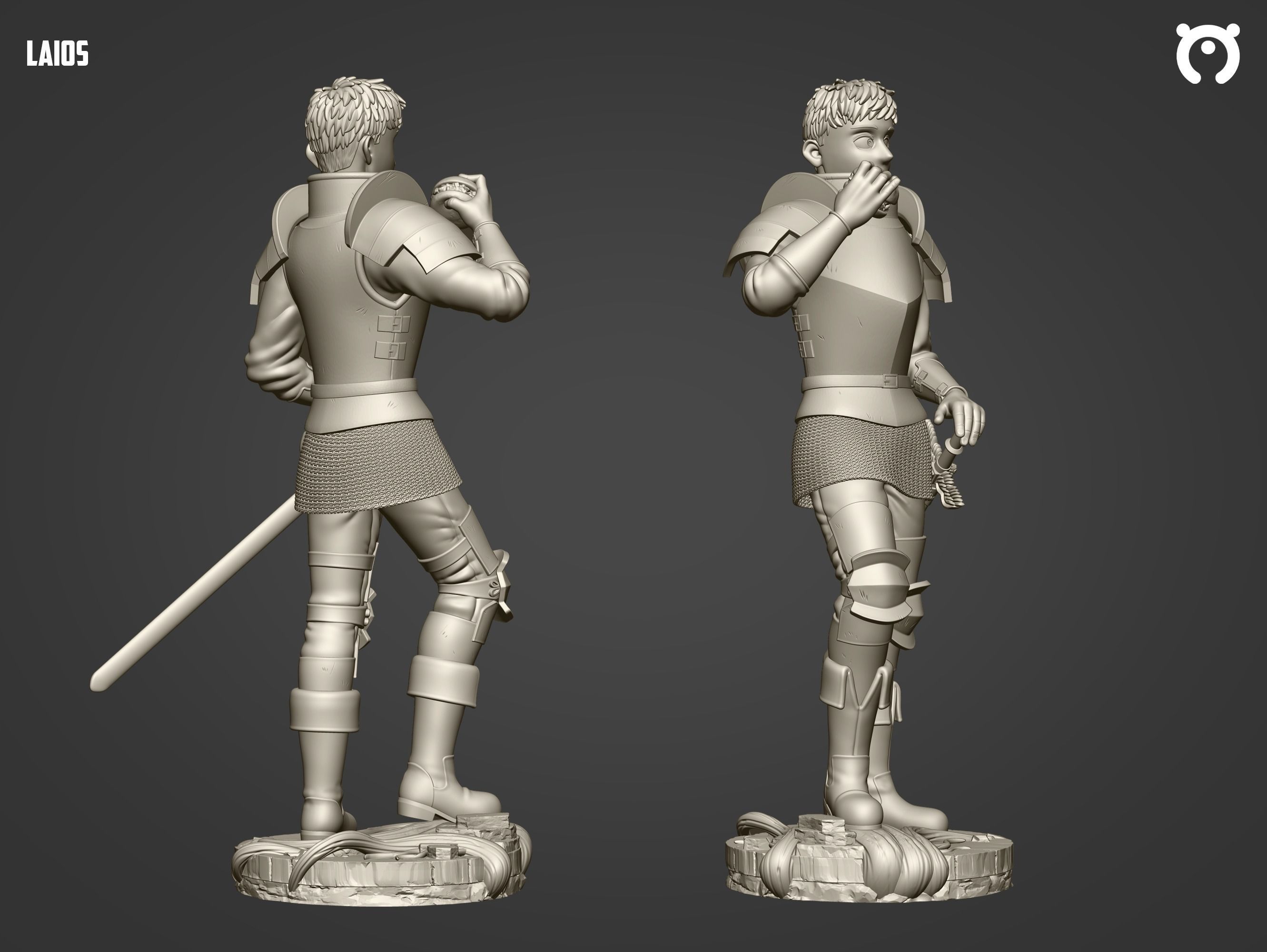 Laios - Dungeo Meshi 3D print model_3