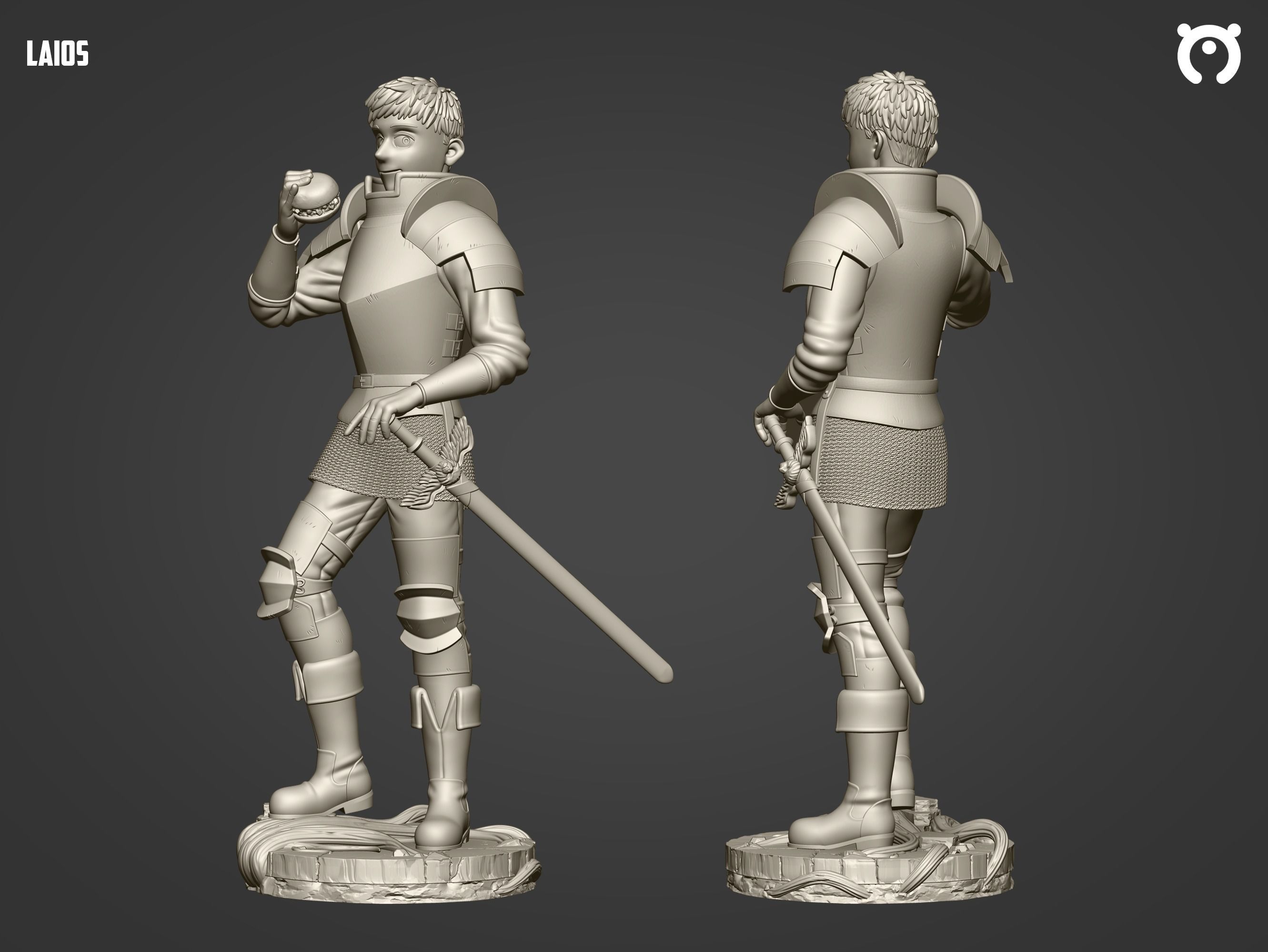 Laios - Dungeo Meshi 3D print model_2