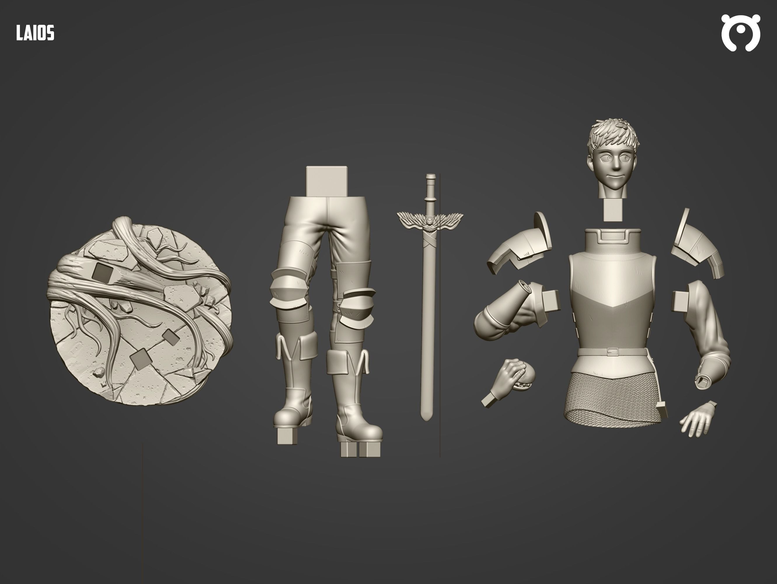 Laios - Dungeo Meshi 3D print model_4