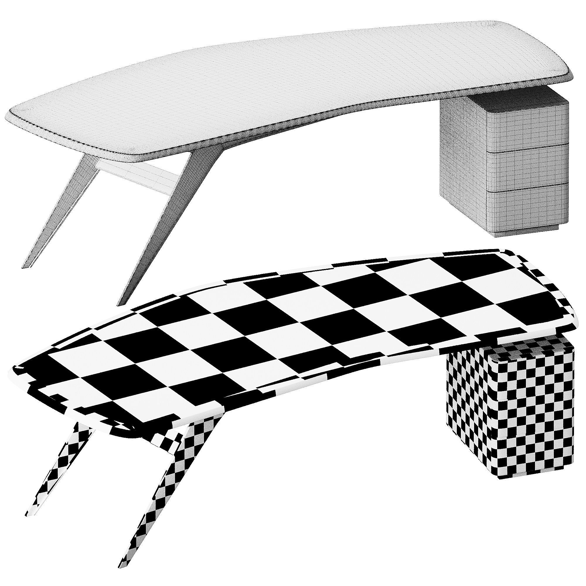 Bonaldo Diver table 3D model_12