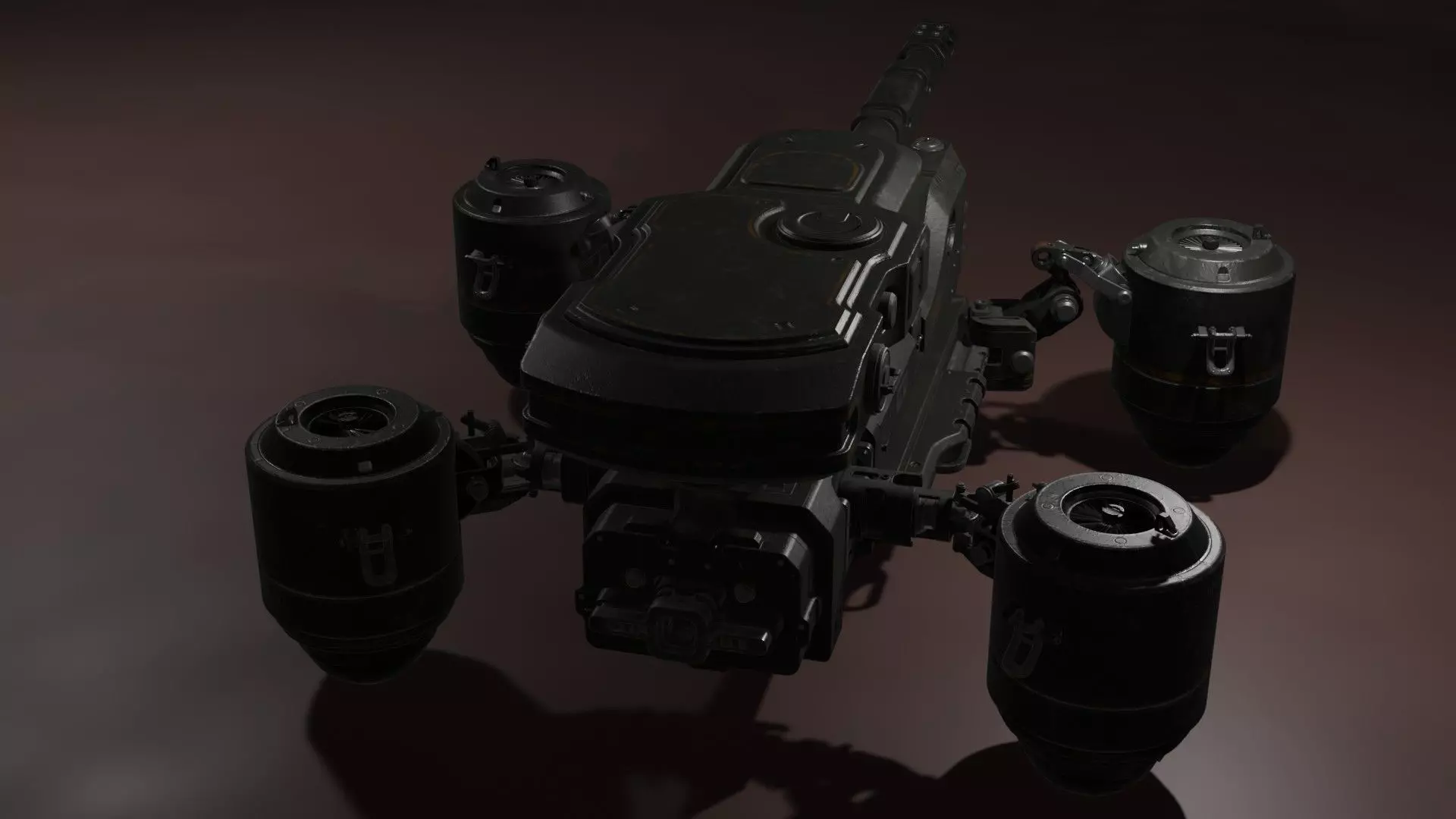 Army tank Low-poly 3D model_0