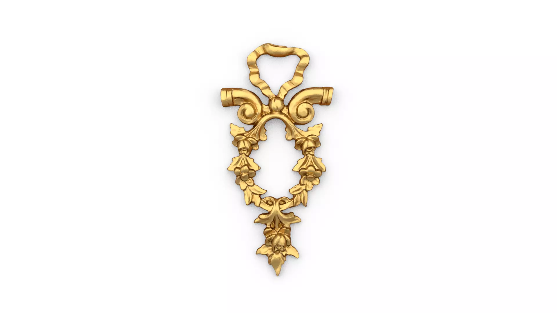 Classic carved decor ornament 484  3D print model_0