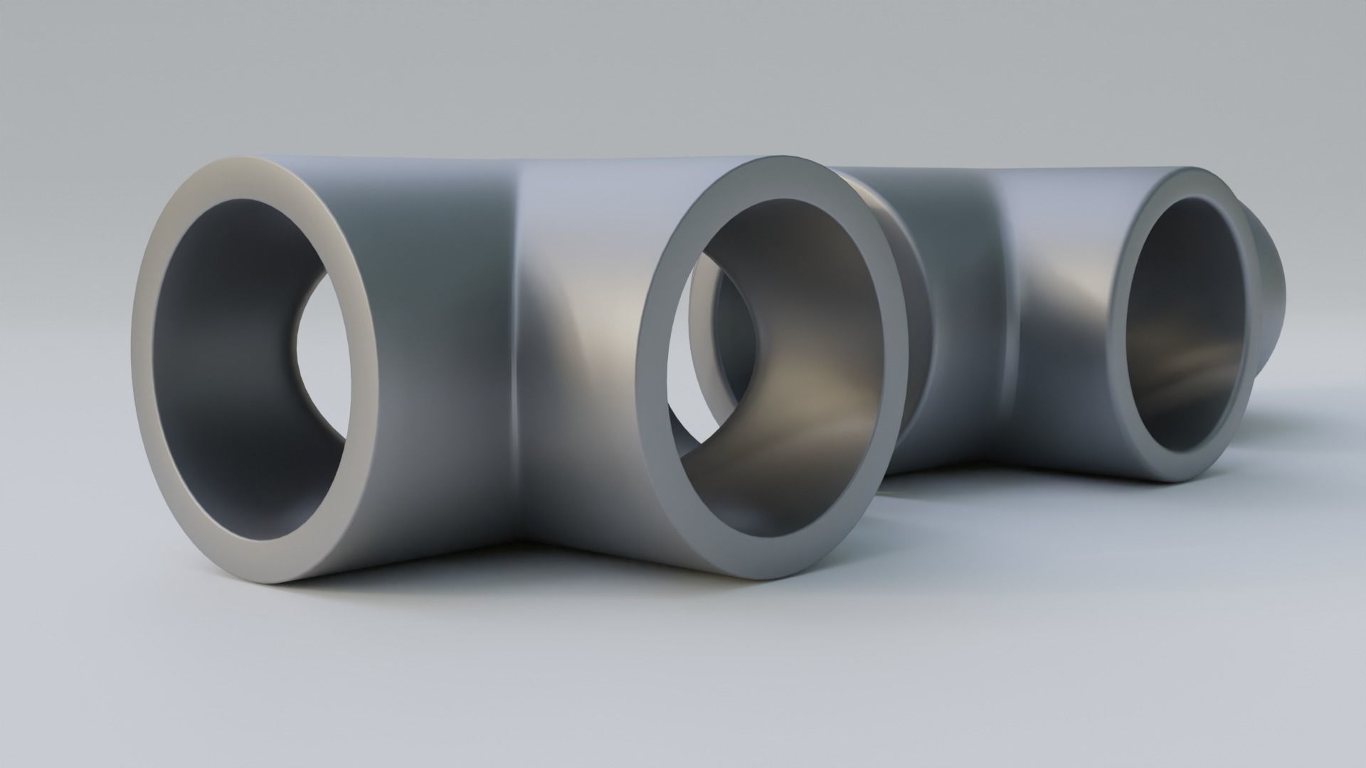 Pipe Joints Set 3D model_2