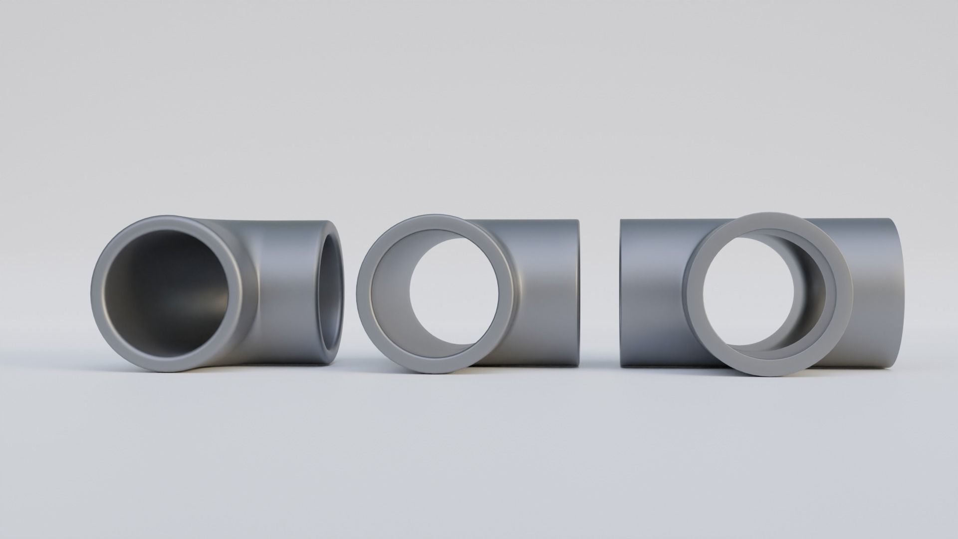 Pipe Joints Set 3D model_3