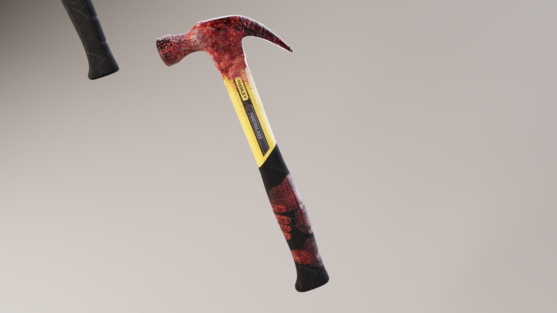 Hammer Weapon Collection Low-poly 3D model_4