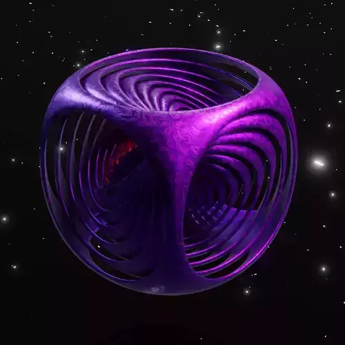 Abstract Cubic Animation Purple