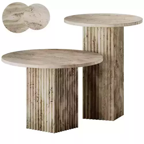 NORR11 Soho Travertine Coffee Table