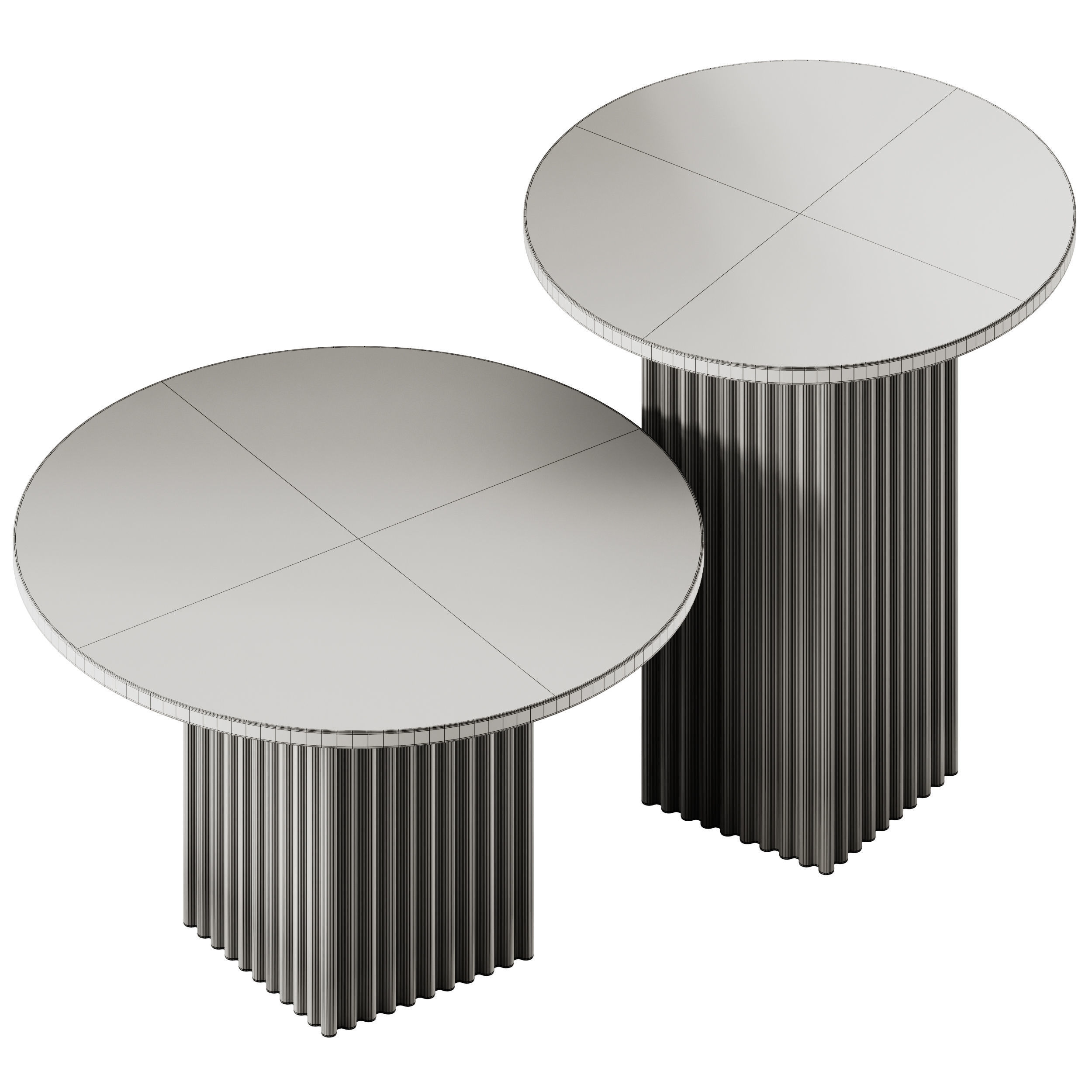 NORR11 Soho Travertine Coffee Table 3D model_4