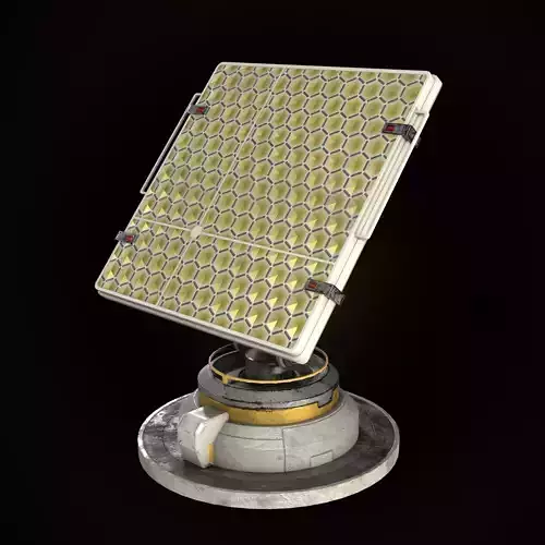 Solar panel Sci-fi Low-Poly Low-poly 3D model