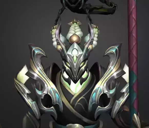 steel dragon thresh 3D model