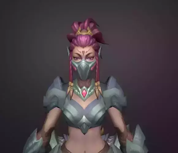 akali Low-poly 3D model