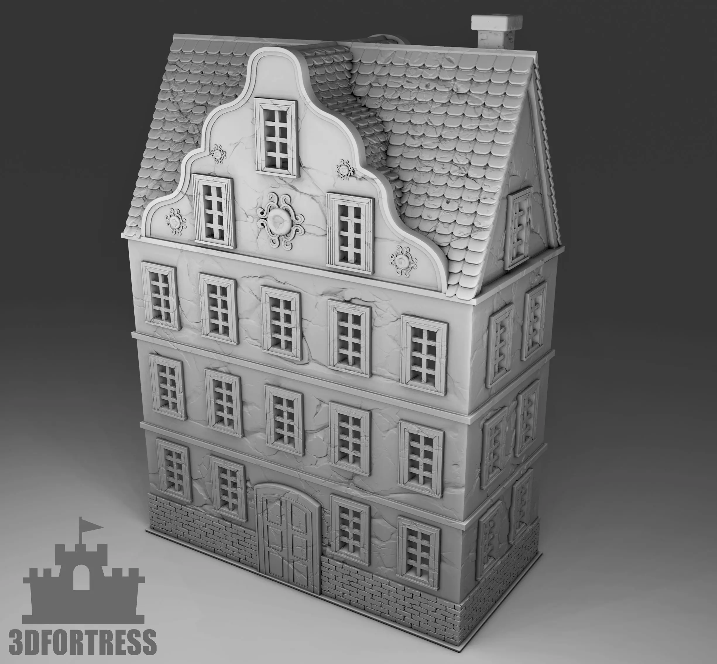  High-rise building 3D print model_0