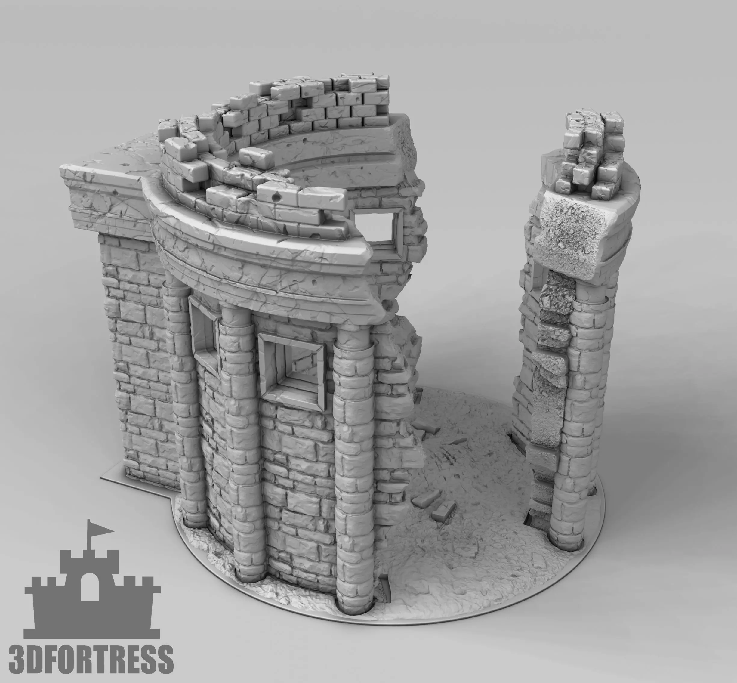  Ruins 3D print model_0