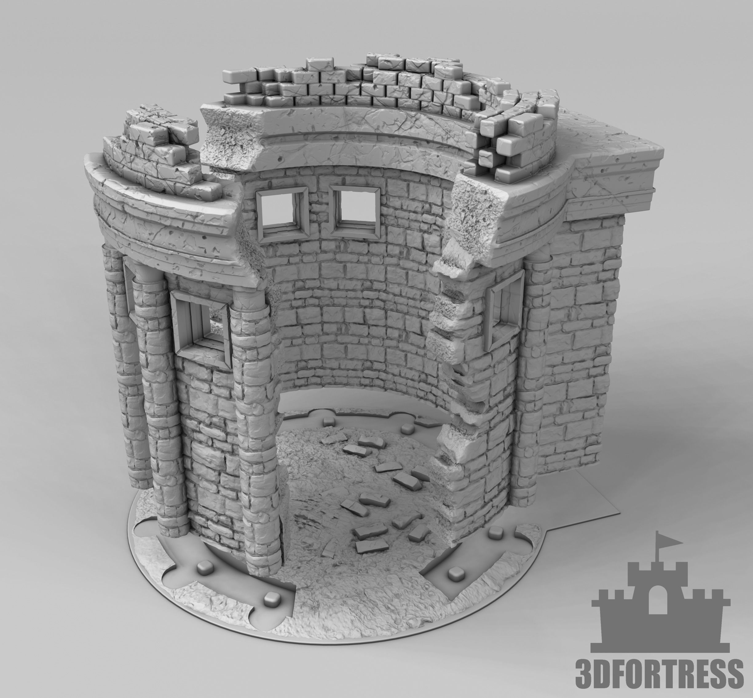  Ruins 3D print model_1