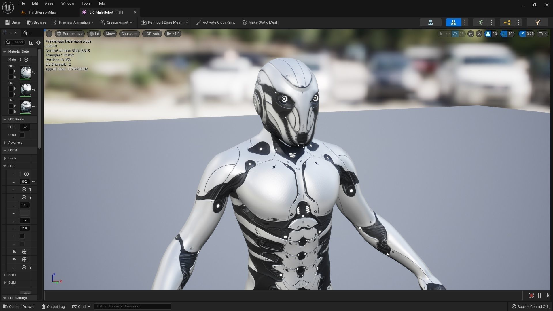Robot Male 1 Low-poly 3D model_11