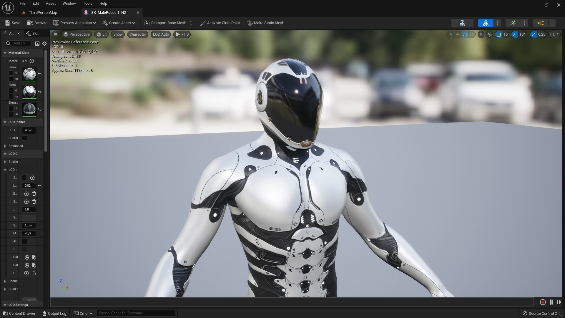 Robot Male 1 Low-poly 3D model_12