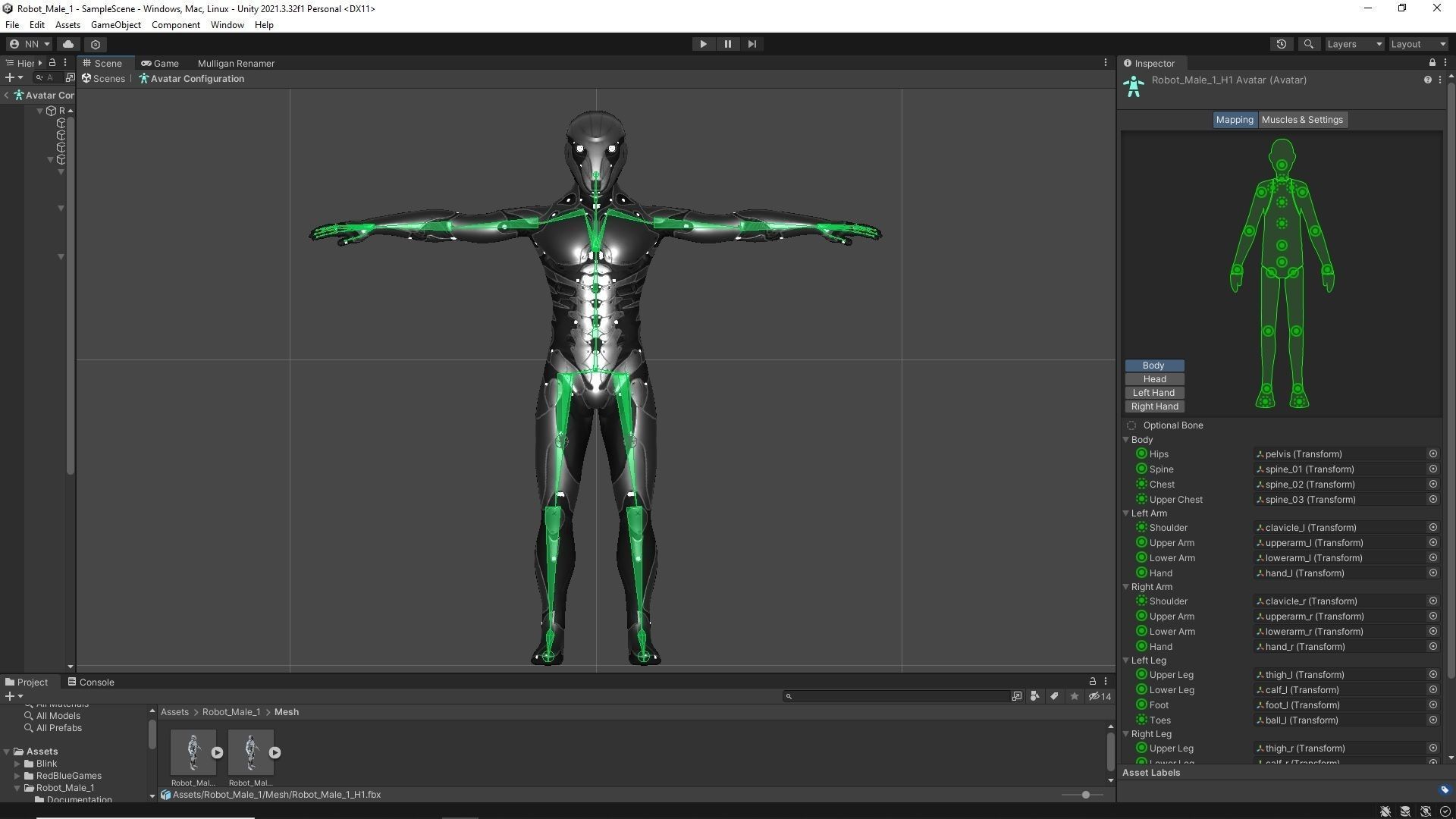 Robot Male 1 Low-poly 3D model_18