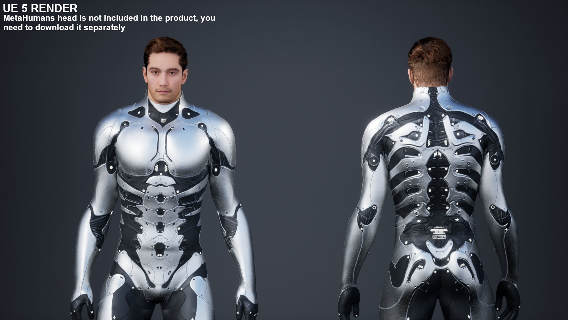 Robot Male 1 Low-poly 3D model_10