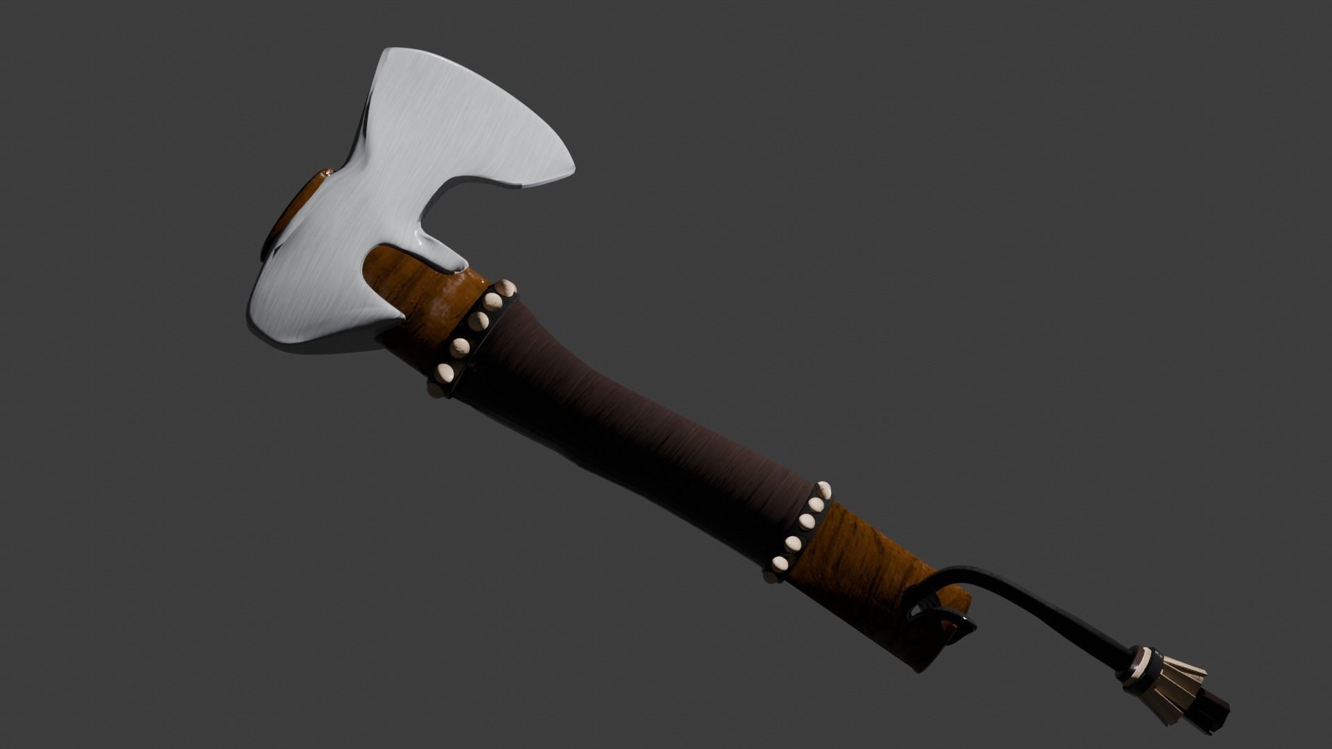 Lowpoly Axe  Low-poly 3D model_1