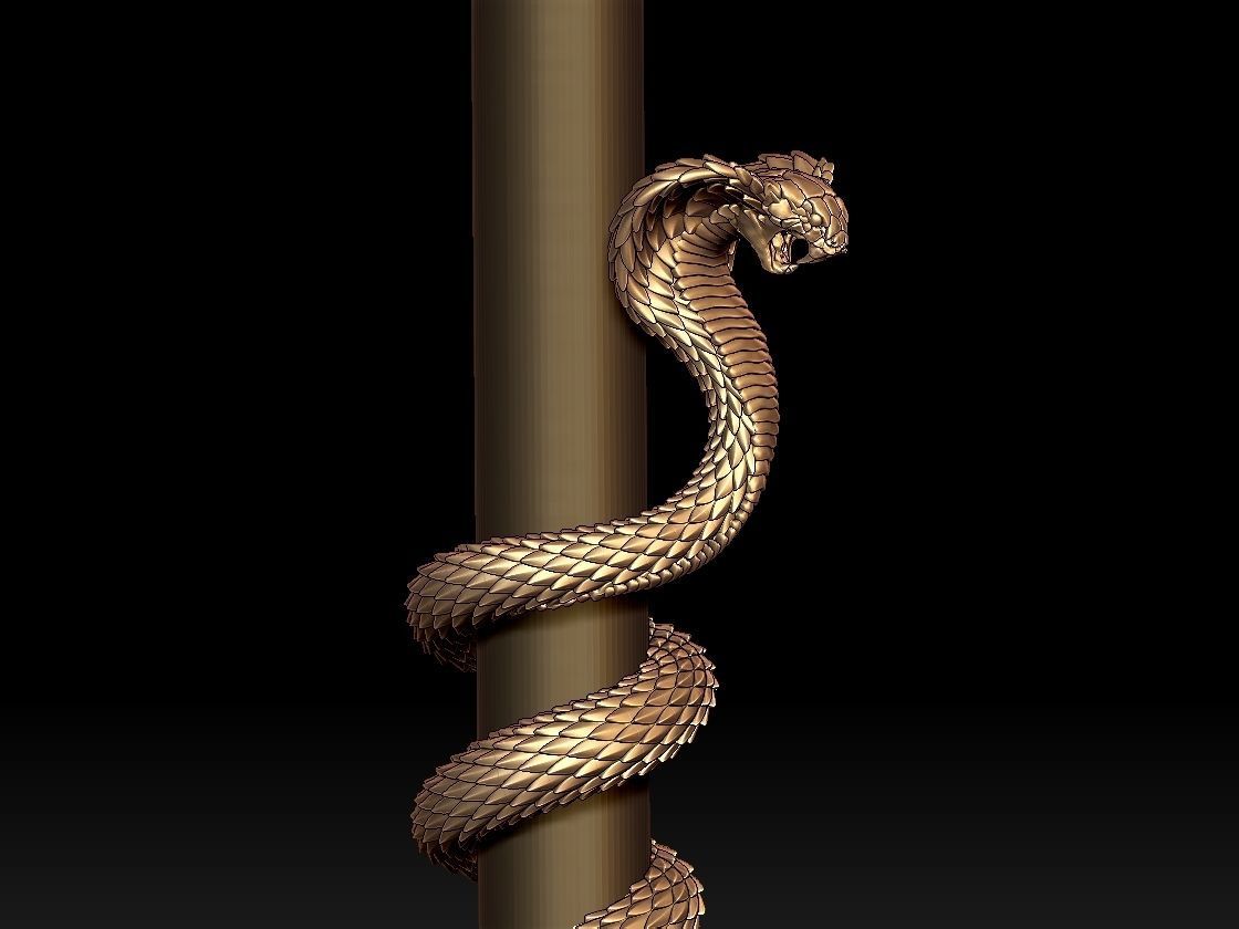 cobra snake 3D print model_33